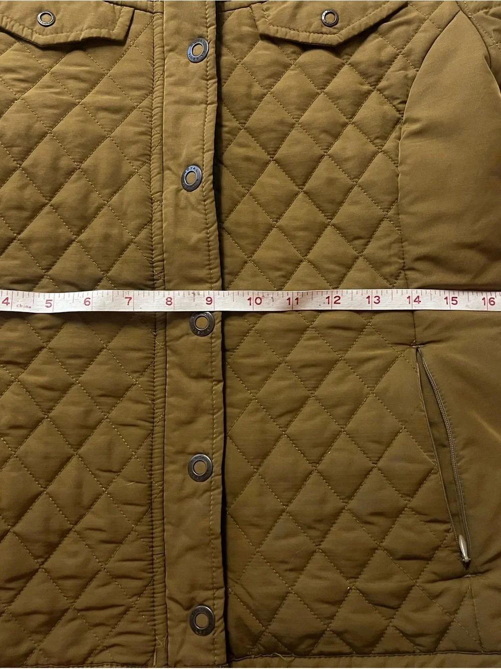 Royal Robbins Quilted Jacket in Mustard with Teal Lining